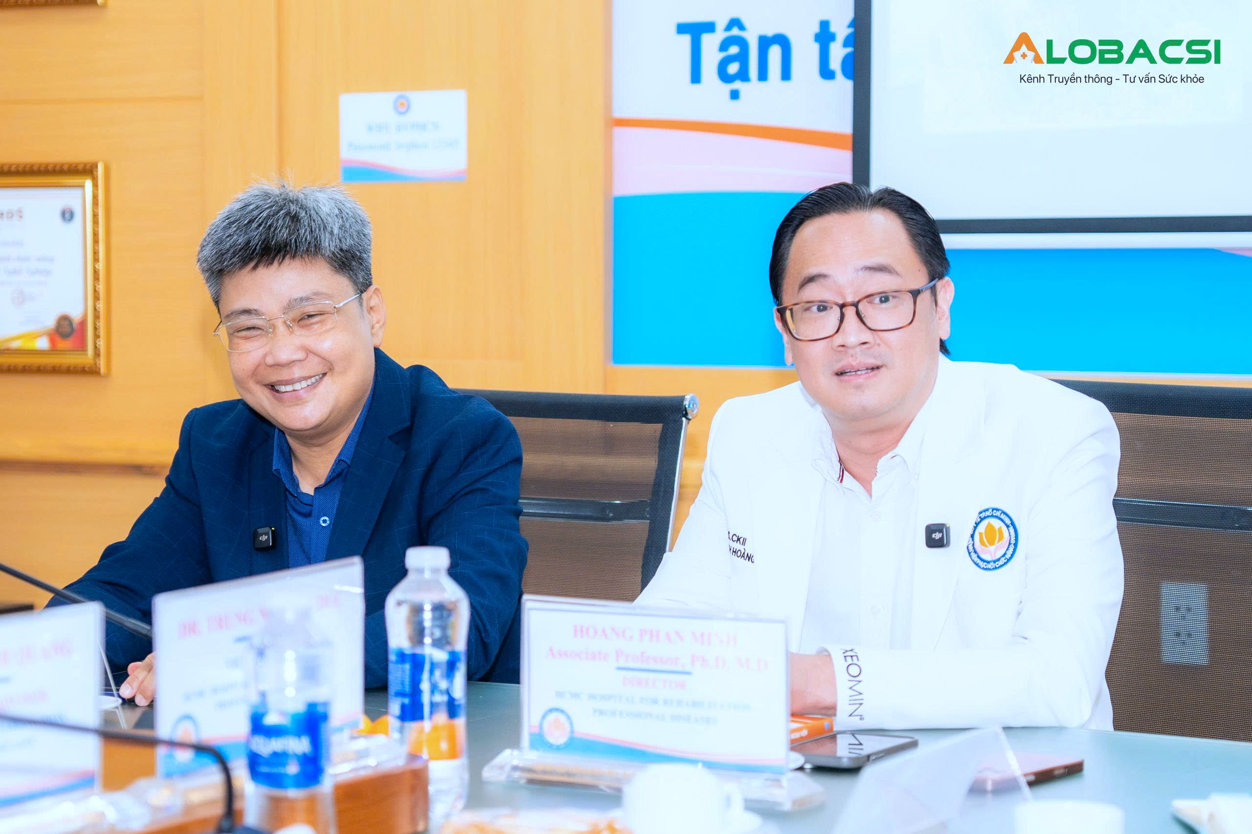 Hai vị lãnh đạo chung một tâm huyết: Lan tỏa năng lực và kinh nghiệm phục hồi thành thông tin thiết thực, giúp người bệnh chủ động tiếp cận phục hồi chức năng.